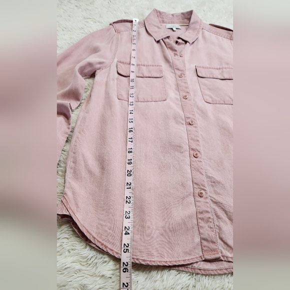 LUCKY BRAND Washed Shirt In Old Rose Pink Sz Small STYLE 7W44283 100% Lyocell - Picture 8 of 13